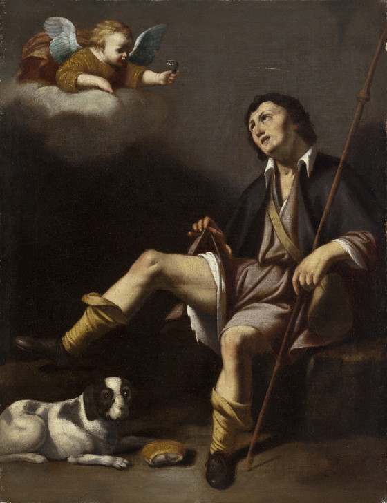 Saint Roch and the Angel 1610 oil on canvas 45.4 × 34.93 cm.jpg