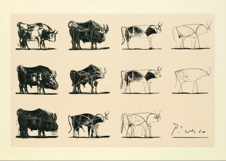 피카소_황소_Pablo Picasso, “The Bull”, lithographs, 1945~1946.jpg