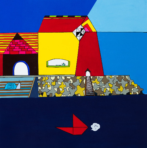 등대하우스_Mixed Media_45.5x45.5_ 2019.jpg