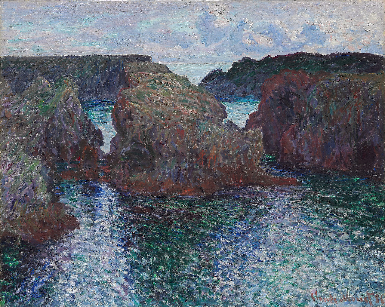 클로드 모네, Rocks at Port-Goulphar, Belle-Île.jpg