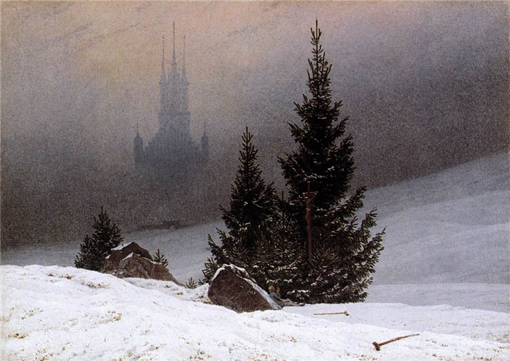 FRIEDRICH, Caspar David作 (1811), Winter Landscape with Church.jpg
