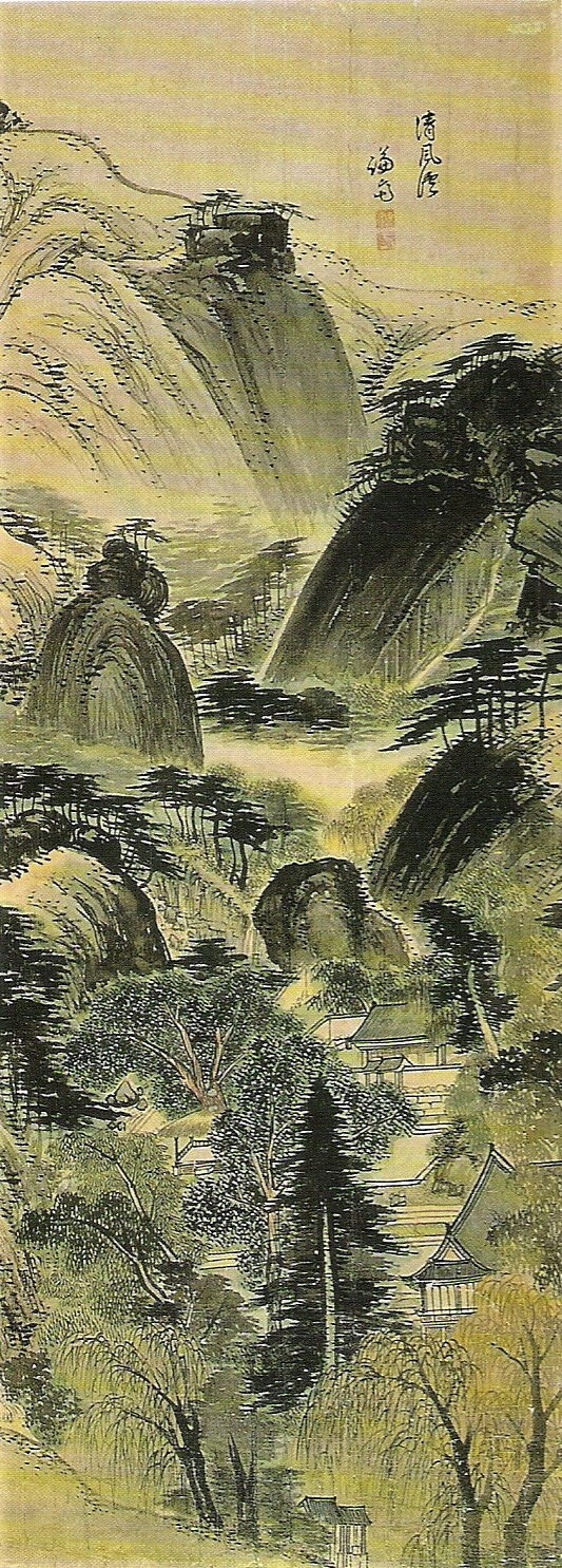 청풍계도, 견본담채, 96.5×36.1cm, 고려대 소장.jpg