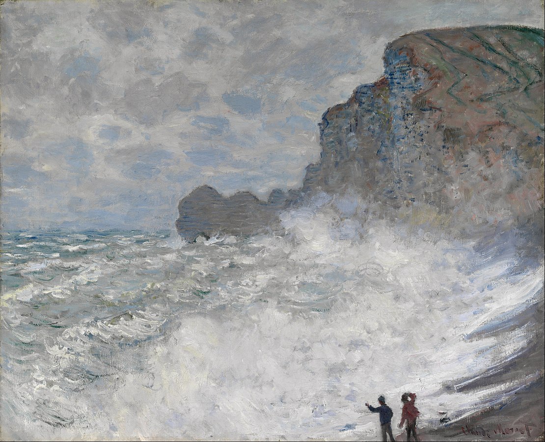 클로드 모네, Rough weather at Étretat.jpg