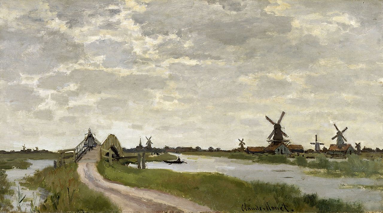 클로드 모네, Windmills Near Zaandam.jpg