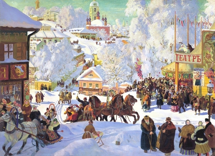 보리스 쿠스토디예프 (Boris Kustodiev)作, Maslenitsa.jpg
