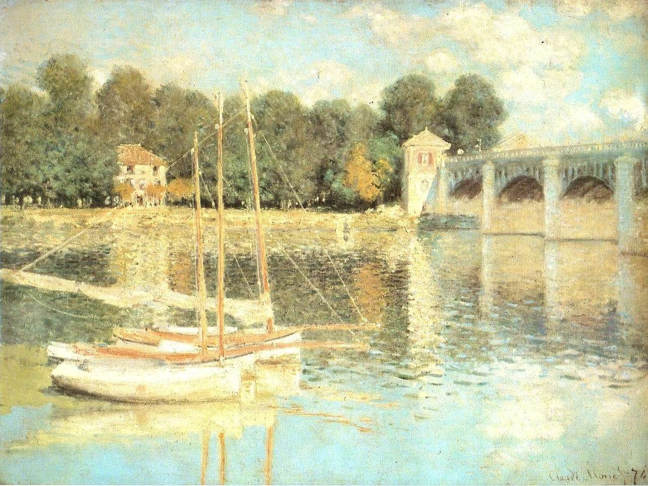 모네, 아르장티유의 다리, 1874, 캔버스에 유채, 60x80cm.jpg