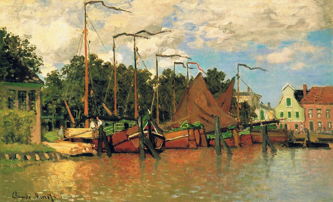 클로드 모네, Boats at Zaandam.jpg