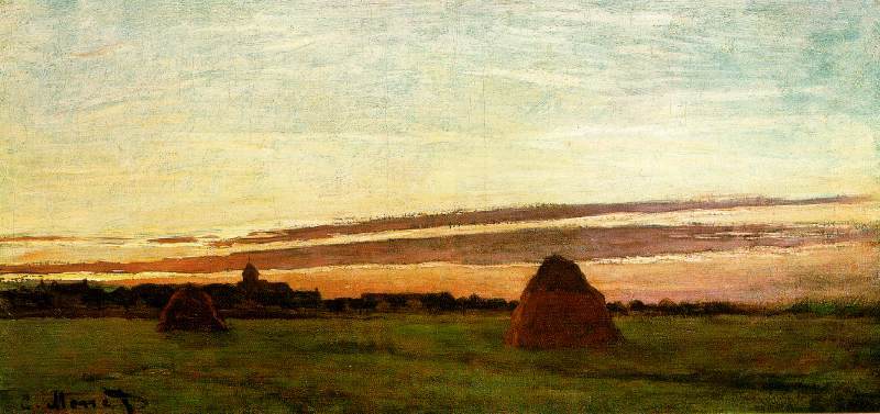 클로드 모네, Haystacks at Chailly at Sunrise.jpg