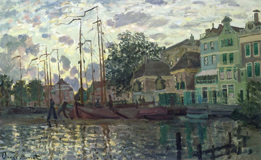 클로드 모네, The Dam at Zaandam.jpg
