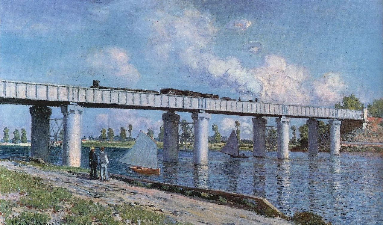 클로드 모네, The Train Bridge in Argenteuil.jpg
