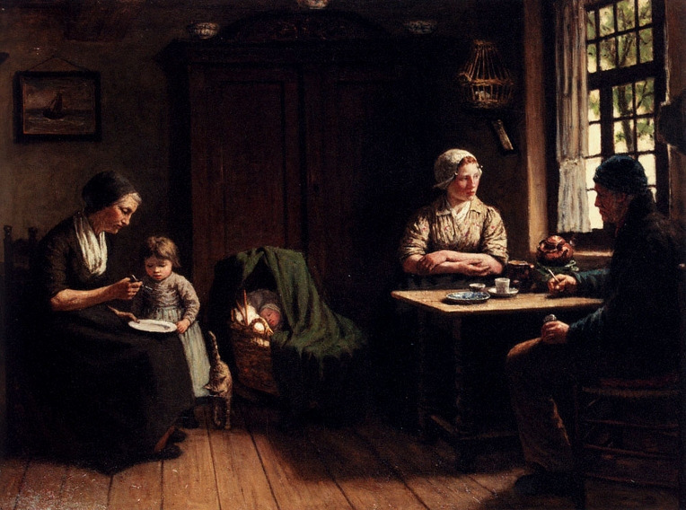 David Adolf Constant Artz (1837-1890), Voor Vader's Thuiskomst Awaiting Father's Homecoming.jpg