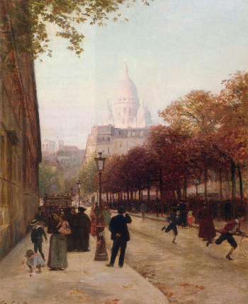 Place D'Anvers Et Le Sacre Coeur, Paris, Oil on canvas, Private collection.jpg