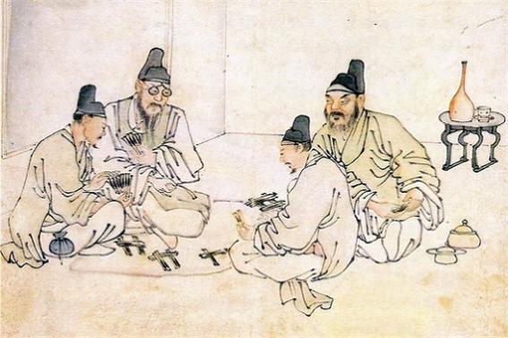 안경 (김득신 밀희투전 지본담채 간송미술관).jpg