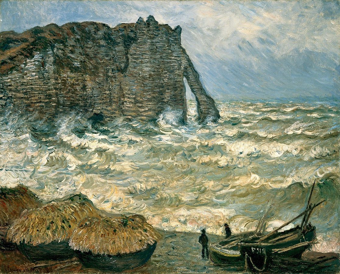 클로드 모네, Stormy Sea in Étretat.jpg