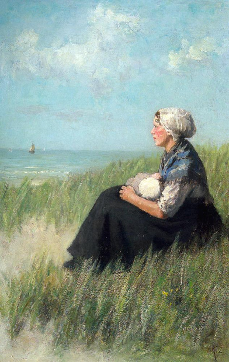 David Adolf Constant Artz (1837-1890), Mother and Child in the Dunes, Oil on canvas, Private collection.jpg