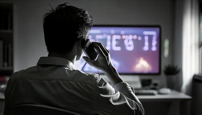 Firefly 한국 남성이 병원에 전화하는 뒷모습 11173.jpg