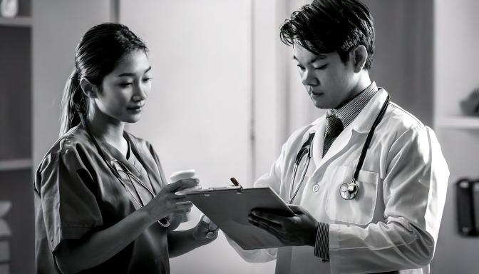 Firefly 병원에서 한국인 의사가 간호사에게 처방약을 지시하는 모습 11173.jpg