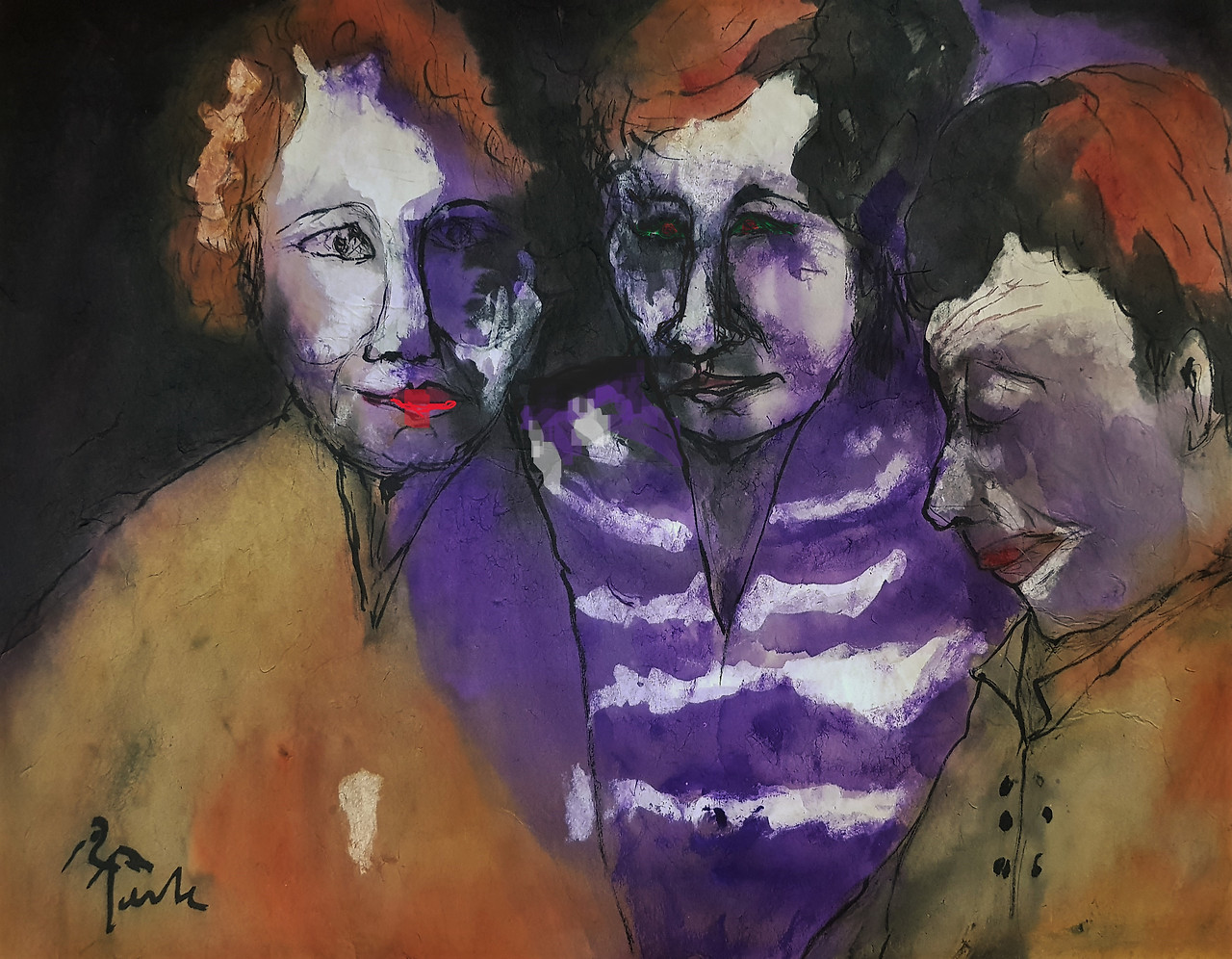 7-4 Frau Behrendt,  friend Heiner and Professor Schmidt (2021).jpg