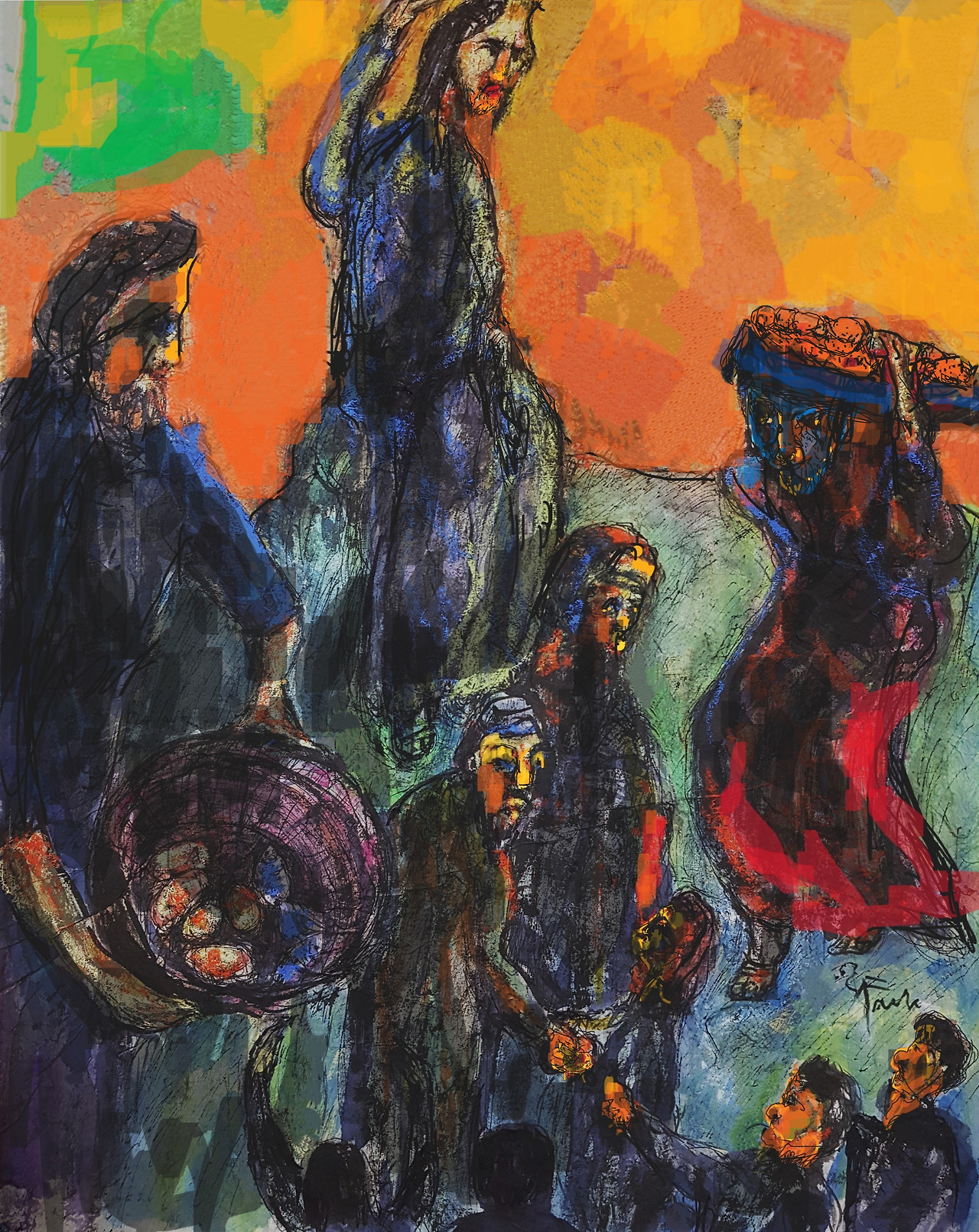 2-5 The Miracle of the Five Bread & two fishes (2020).jpg