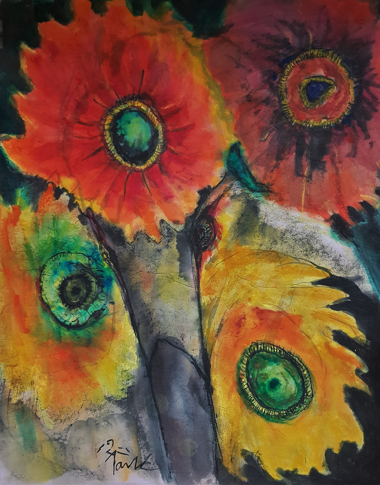 해바라기와 황새의 눈.jpg