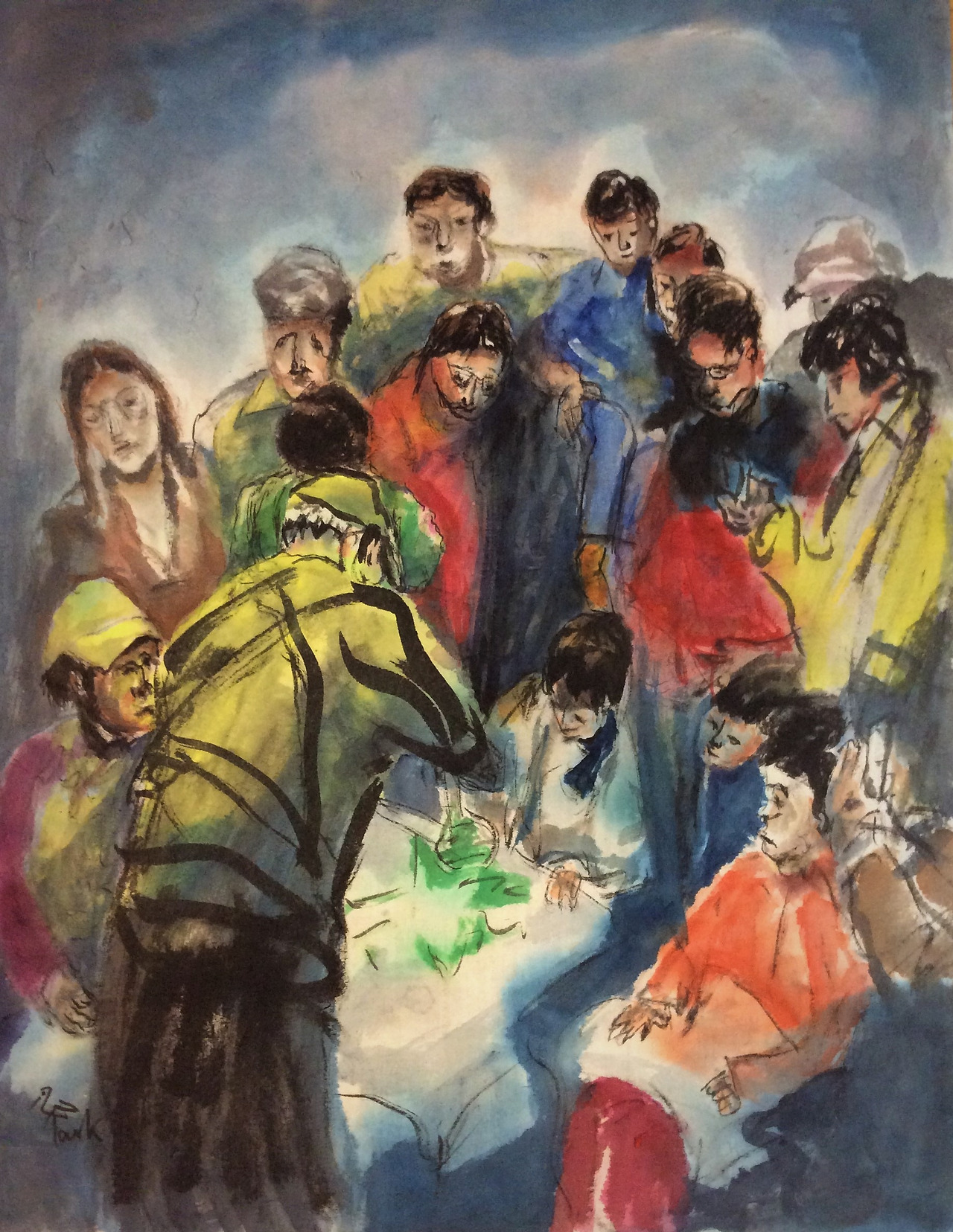 11-2 People Painting in Insadong (2004).jpg