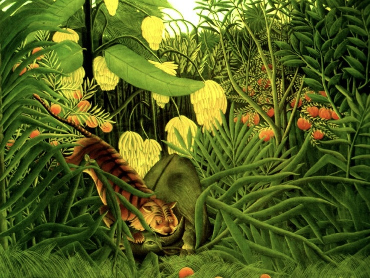 Henri Rousseau, Jungle Scene.jpg
