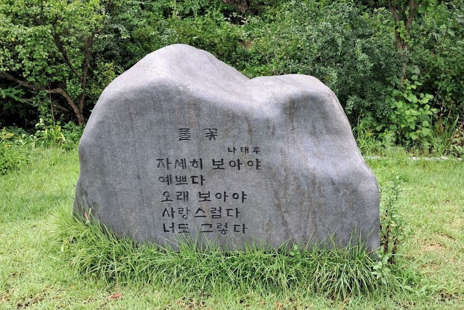 풀꽃문학관 시비(풀꽃).jpg