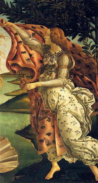 Botticelli, Birth of Venus, detail Hore.jpg