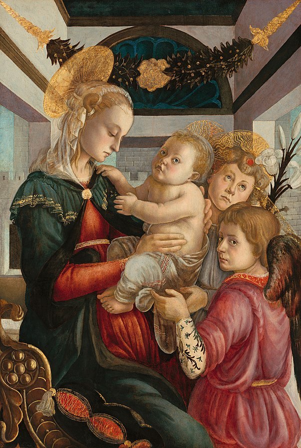 603px-Botticelli_-_Madonna_and_Child_with_Angels_(Kress,_Washington).jpg
