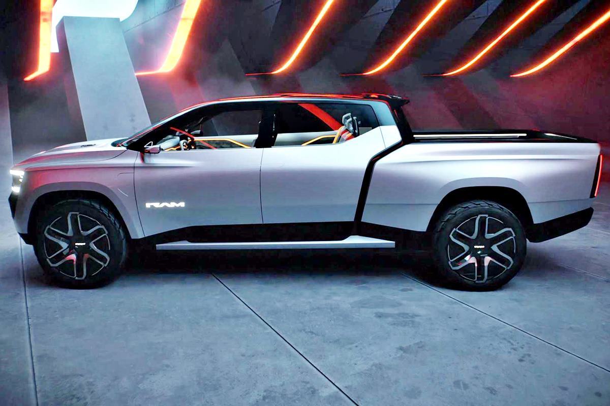 램 전기 픽업 1500 레볼루션 컨셉트 측면 디자인 motor1.jpg