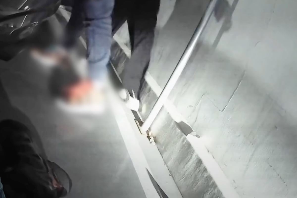 대리 기사를 폭행하는 커플 사진 출처 = 유튜브 채널 '한문철TV'.jpg