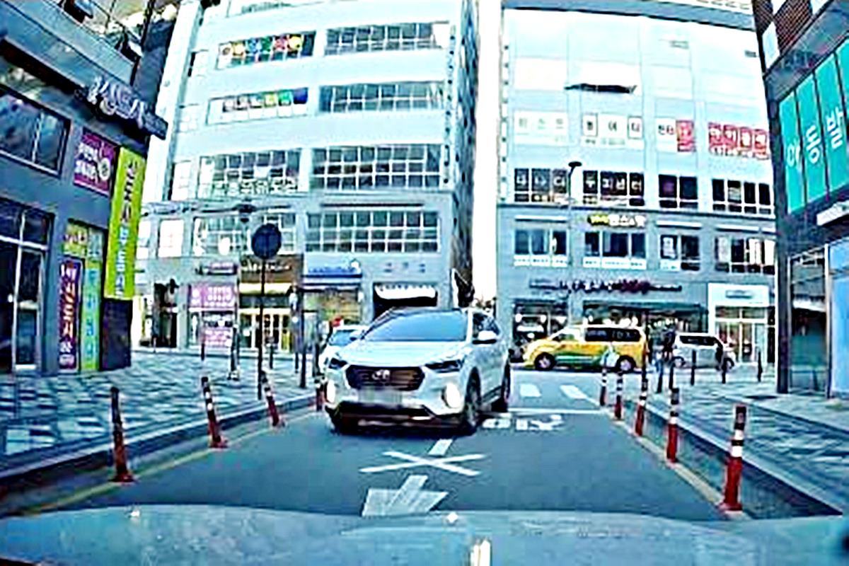 일방통행에서 역주행을 하는 차량 보배드림.jpg