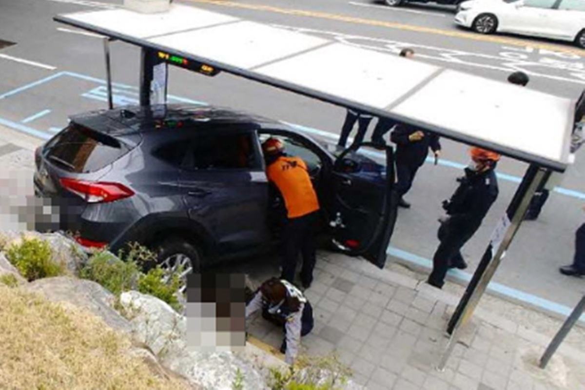 부산 80대 운전자 사망 사고 사진 출처 = '보배드림'.jpg