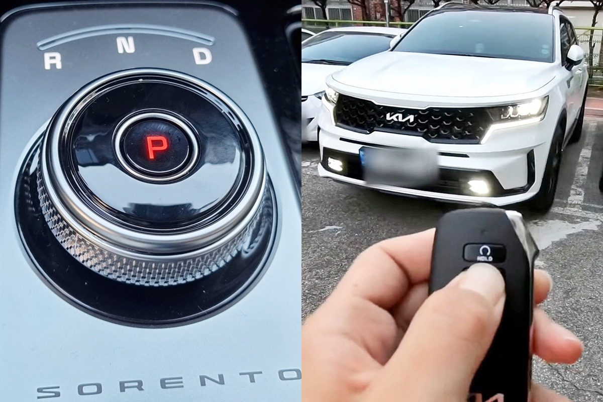 5_기아 쏘렌토 전자식 변속 다이얼과 원격 스마트 주차 보조.jpg