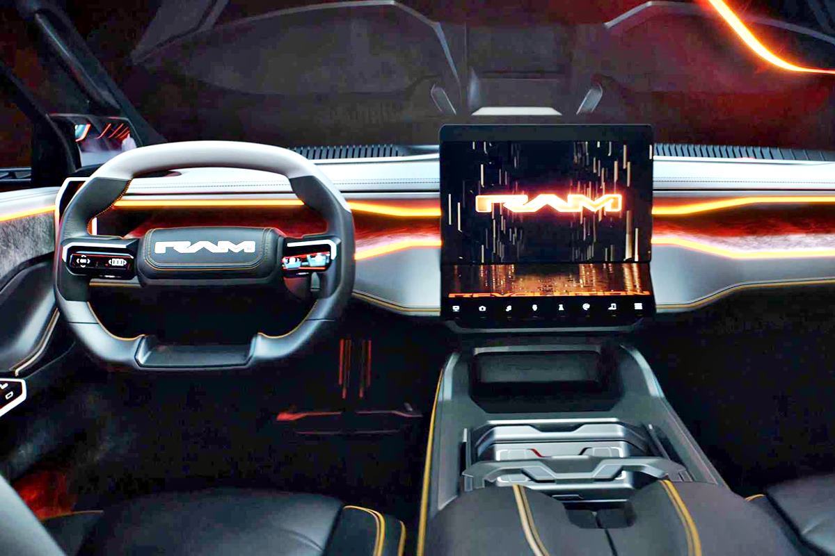 램 전기 픽업 1500 레볼루션 컨셉트 내부 인테리어 motor1.jpg
