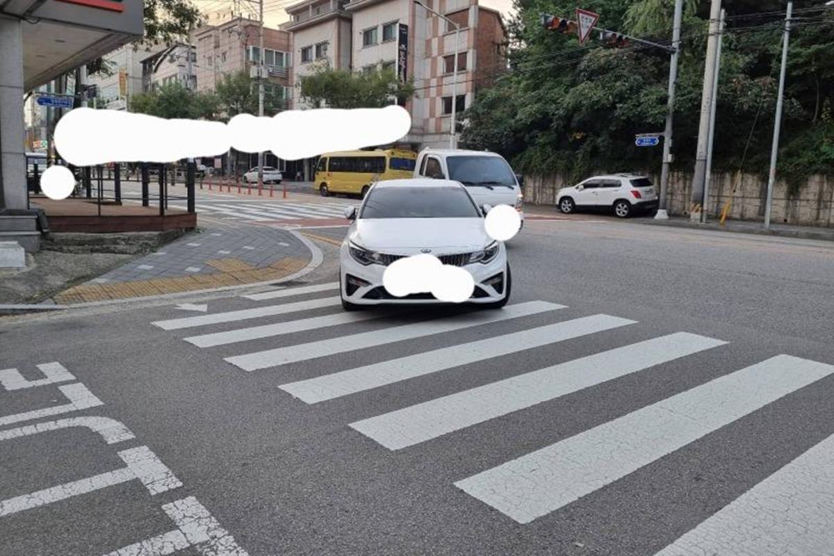 사고를 유발하는 불법주차 사례 사진 출처 = '보배드림'.jpg