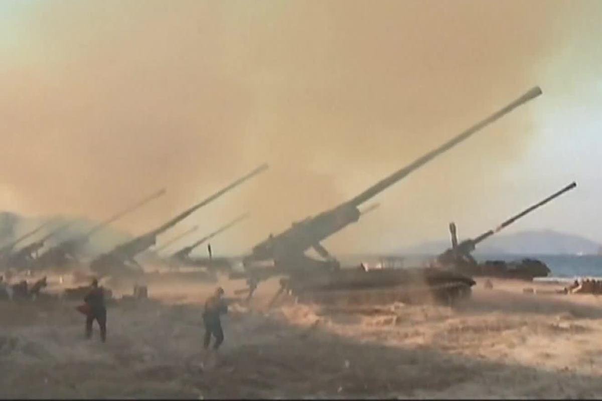 북한의 장사정포 도발 KBS 뉴스.jpg