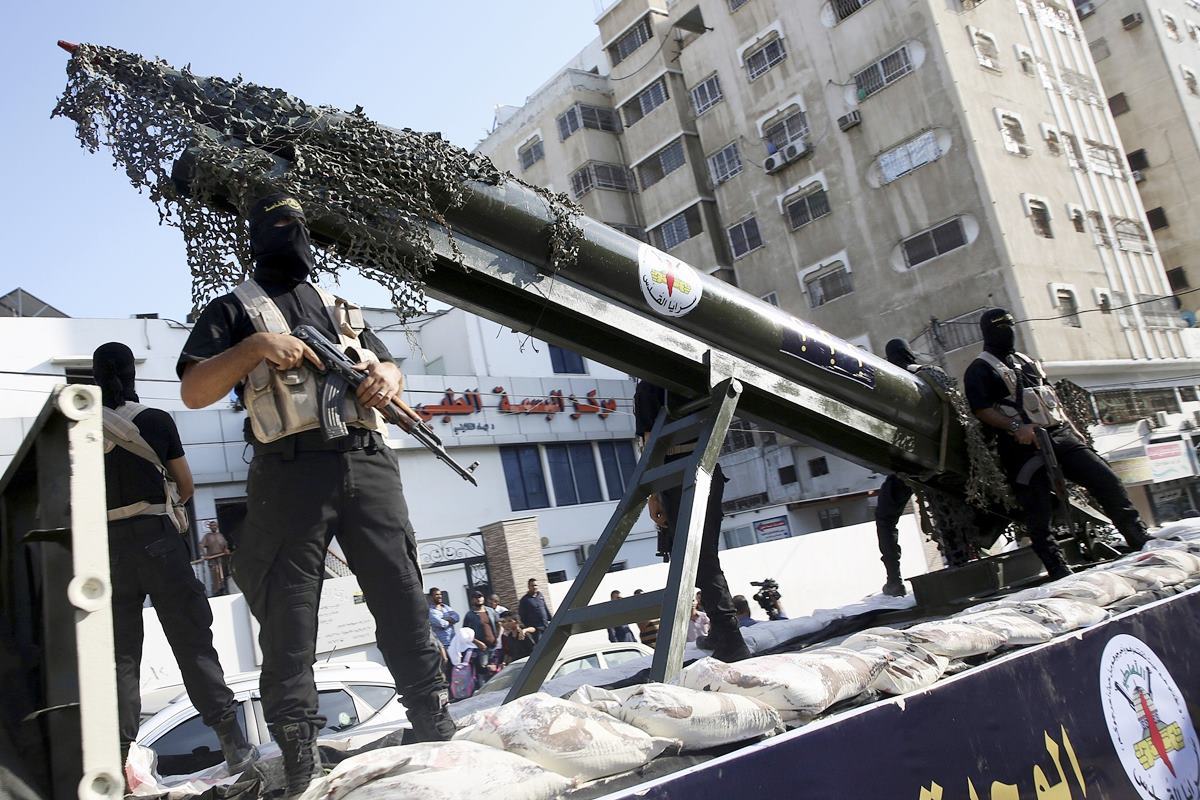 이슬람 무장 단체의 미사일 사진 출처 = 'AP통신'.jpg