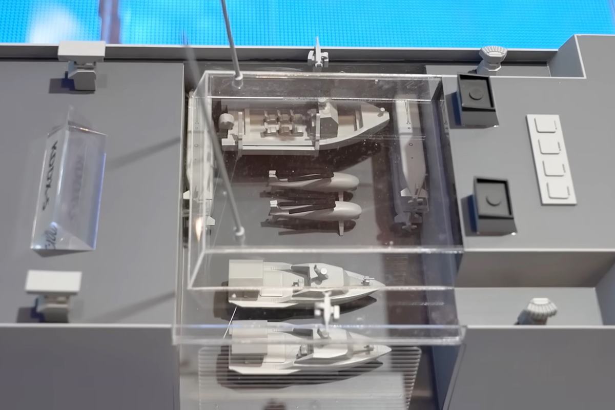 KDDX-S가 운용할 무인 장비 모형 사진 출처 = 'Naval News'.jpg