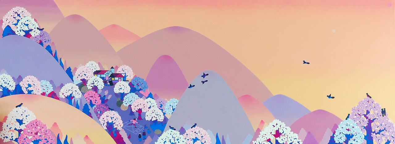 김영진 _ 이야기가 있는 풍경 29 _ 130.3cm x 48.5cm _ 캔버스에 유채, 아크릴 _ 2011.jpg