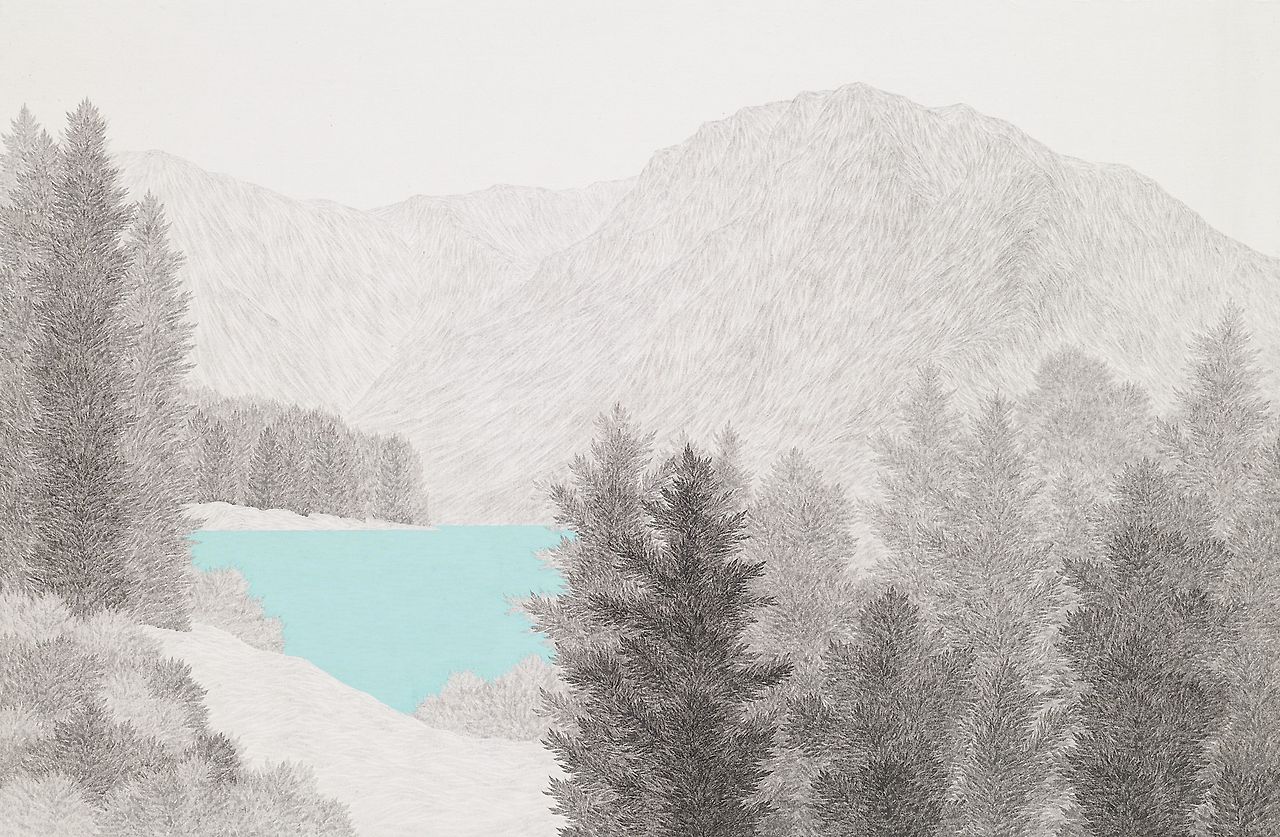 호수_한지에 수묵채색_53x80.5cm_2024_350만원.jpg