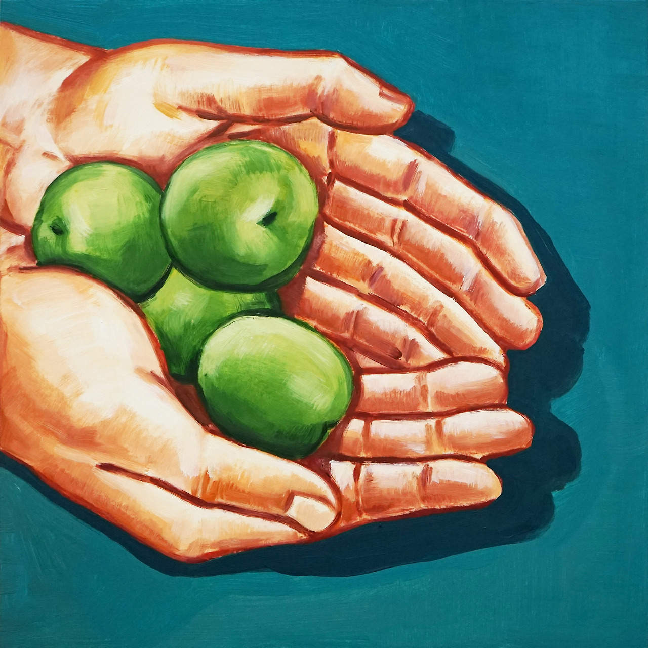 초록향기, 25x25cm, oil on paper, 2019.jpg