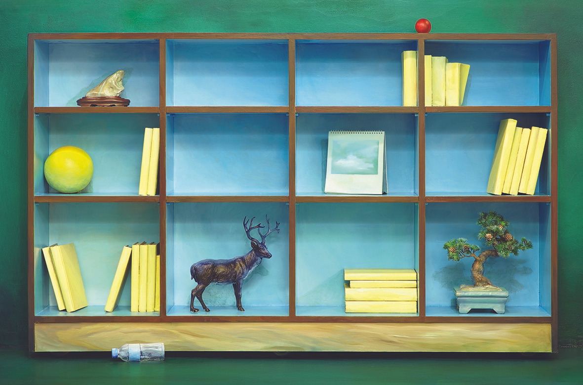 06. 십장생 책가도 No.3 (해, 달, 구름, 소나무, 물, 바위, 사슴), 2011, C-프린트, 99x150cm.jpg