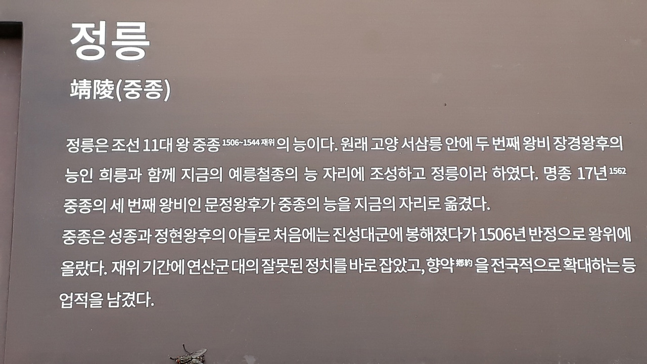 정릉 중종 안내표지판.jpg