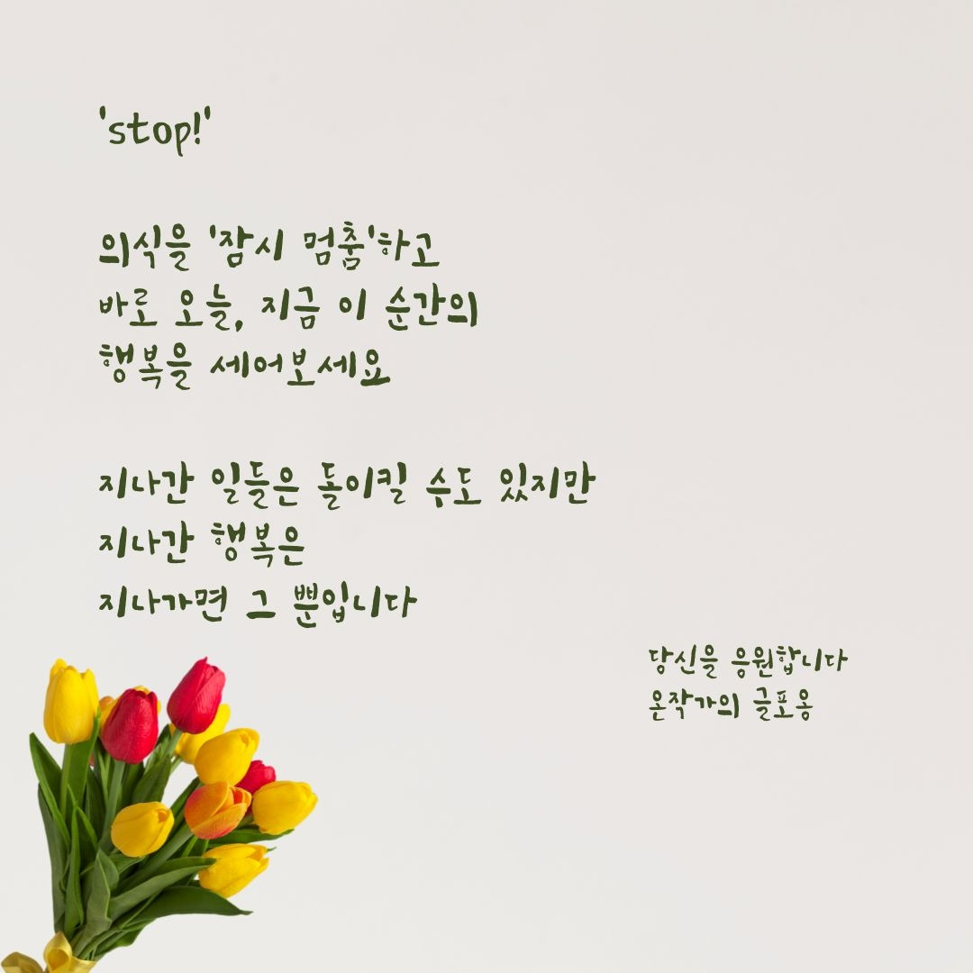 지나간 행복은 지나가면 그 뿐 - 글포옹.jpg