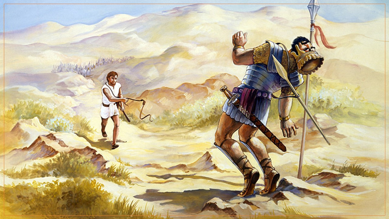 사무엘상 17장 45절-49절 하나님의 이름으로, 아동부주일예배설교.jpg