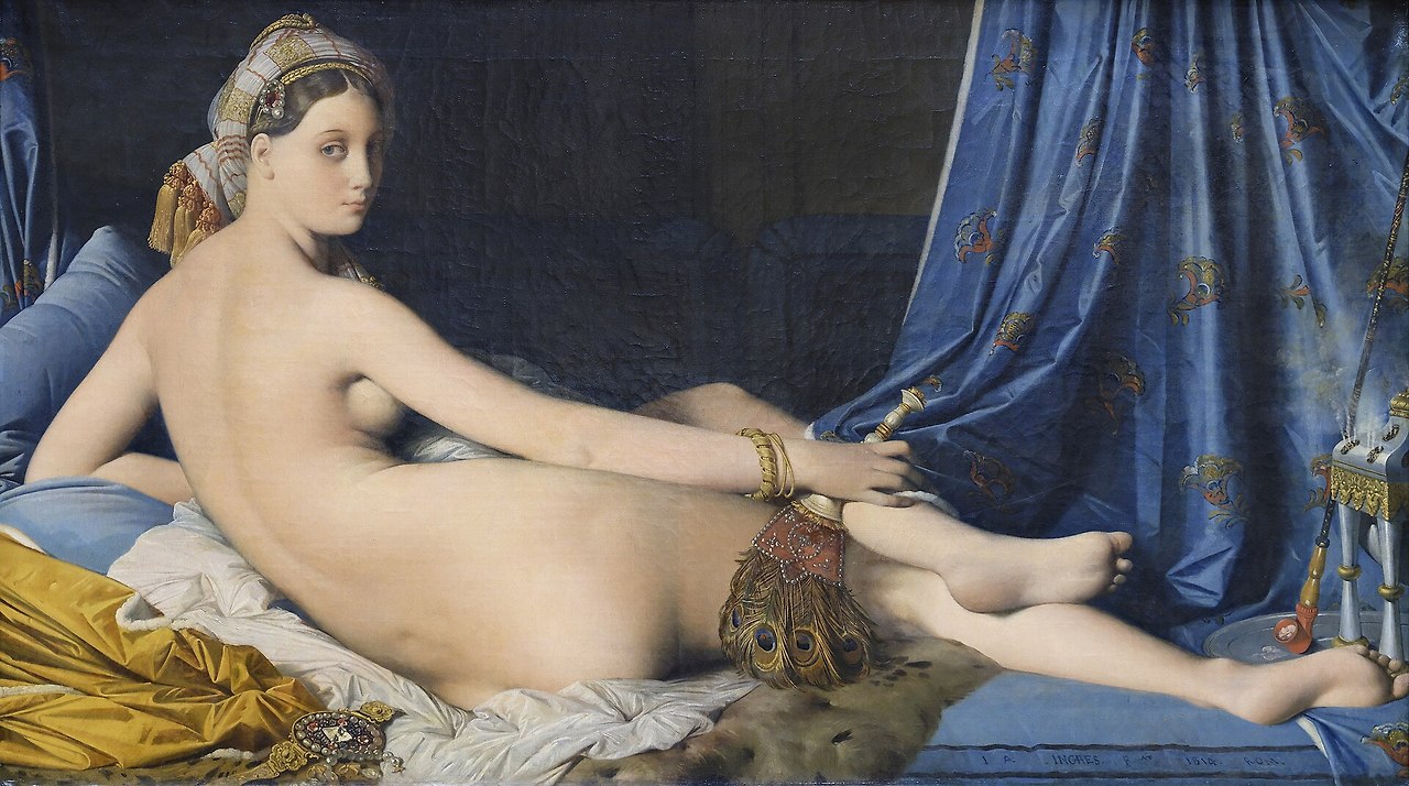 43-1 Jean Auguste Dominique Ingres, La Grande Odalisque, 1814, Musée du Louvre.jpg