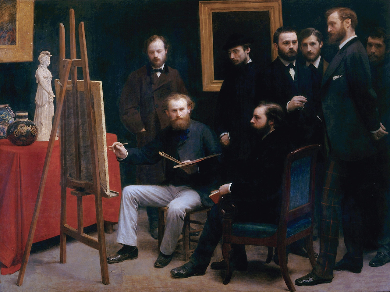 Henri Fantin Latour, Ecole de Batignols, 1870.jpg