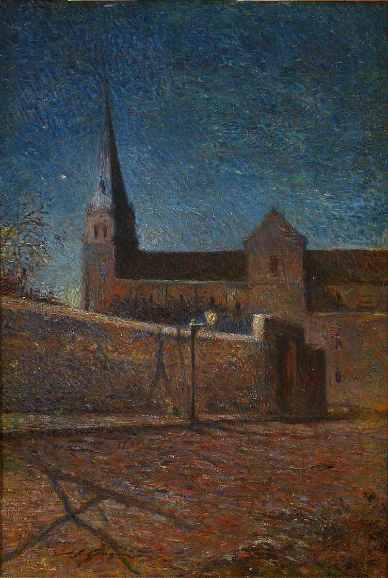 Paul Gauguin, L'Eglise de Vaugirard(Une nuit à Vaugirard), 1879.jpg