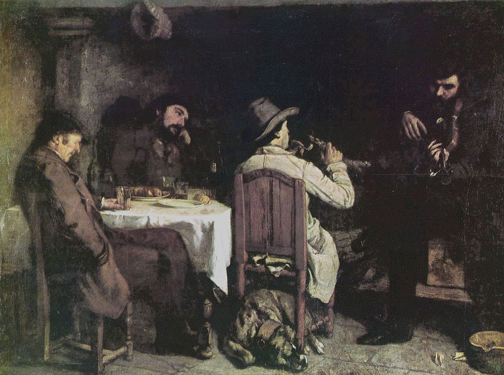 Gustave Courbet, L'Après-dînée à Ornans (1849), Lille, palais des beaux-arts.jpg